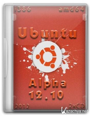 Ubuntu 12.10 Alpha i386 + amd64 (2xCD/2012)