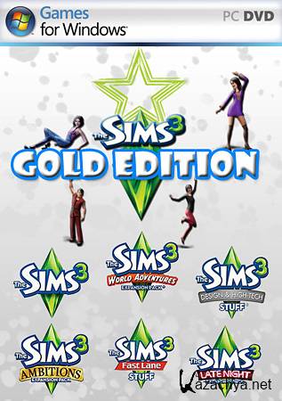 The Sims 3 Gold Edition 13 in 1 (2012/RePack Fenixx/RU)
