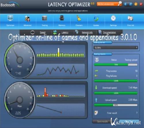 Optimizer on-line of games and appendixes 3.0.1.0