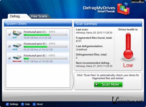 SmartTweak DefragMyDrives 7.0 Build 22