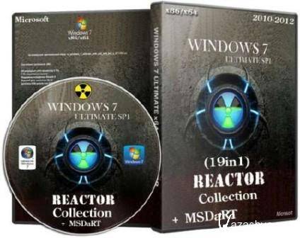 Windows 7 Ultimate (19in1) - Reactor Collection (x86+x64) + MSDaRT (2012/RUS/PC)
