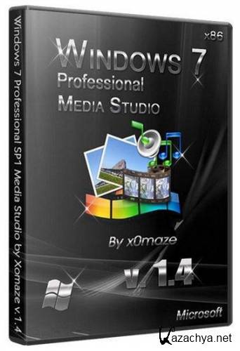 Windows 7 Professional SP1 Media Studio by Xomaze v 1.4 (86/RUS/2012)