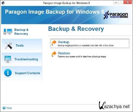  Paragon Image Backup for Windows 8 