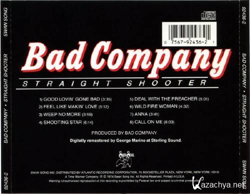 Bad Company - Straight Shooter (1974)