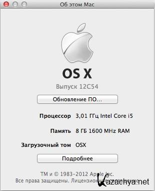 OS X Mountain Lion 10.8.2 v.12C54 App Store Installer (2012/Multi)