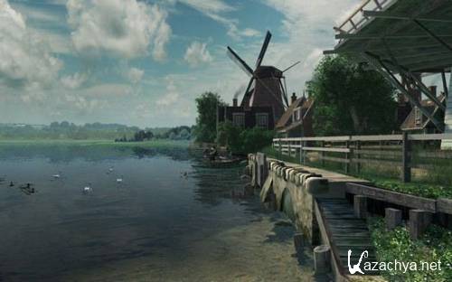 Dutch Windmills 3D Screensaver 1.0.0.3.