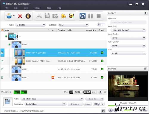 Xilisoft Blu-ray Ripper 7.1.0.20121016 ML/ENG