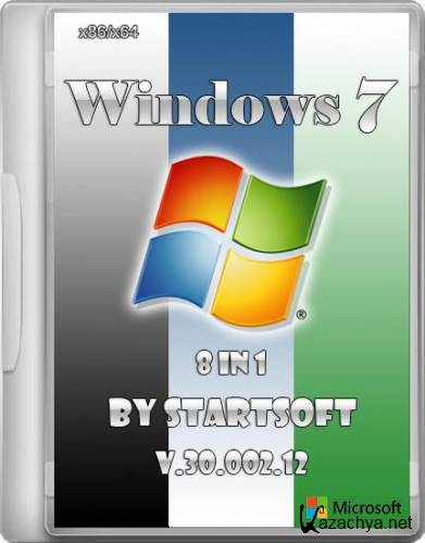 Windows 7 SP1 8in1 By StartSoft v.30.002.12 (x86/x64/RUS/2012)