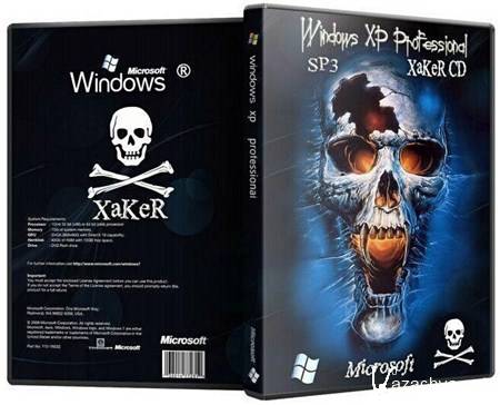 Windows XP Professional SP3 XaKeR CD v 12.0