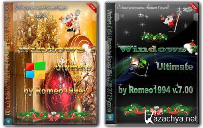 Windows 7 Ultimate SP1 by Romeo1994 v.7.00 (12.2012) [] (2DVD: x86+x64)