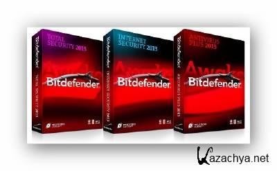 Bitdefender 2xCD: Total Security 2013+ Windows 8 Security 2013 Build 16.25.0.1710 (x32/x64) [Eng] + Patch