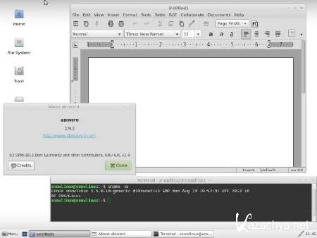 Snowlinux 4.0 Glacier(XFCE, E17) i386 + amd64 (4xDVD//MULTI/RUS/2013)