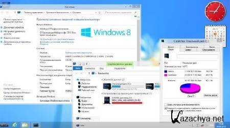 Windows 8 Pro x64 with Aero Glass by Bukmop (Rus/2013)