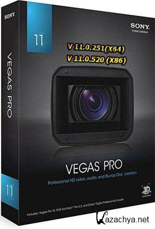 Sony Vegas Pro v.11.0.520 Plagins Portable (2013/Rus/Eng)