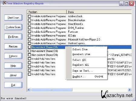 Free Window Registry Repair 2.8
