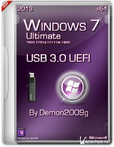 Windows 7 Ultimate x64 SP1 USB 3.0 UEFI By Demon2009g (RUS/2013)