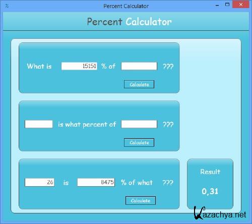 Percent Calculator 1.0.0