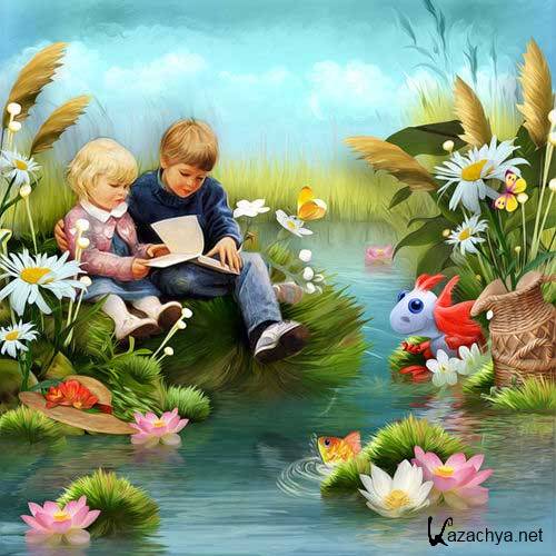 Яркий сказочный набор для скрапбукинга - Чаепитие у пруда Яркий сказочный набор для скрапбукинга - Чаепитие у пруда