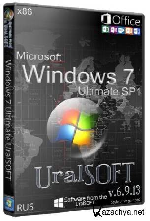 Windows 7 x86 Ultimate & Office2013 UralSOFT v.6.9.13 (2013/RUS)