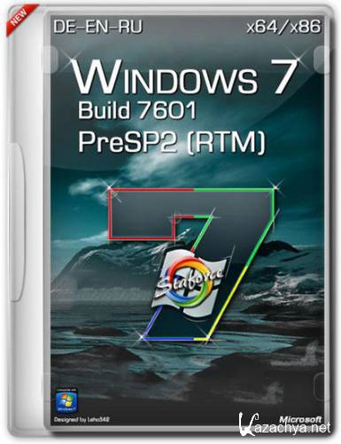 Windows 7 x86/x64 Build 7601 PreSP2 RTM StaforceTEAM (DE/EN/RU)