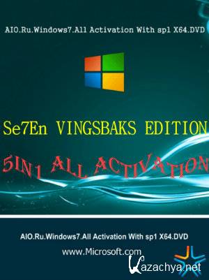 Windows Se7enVINGSBAKS EDITION AIO.Ru.Windows7.All Activation With sp1 X64.DVD