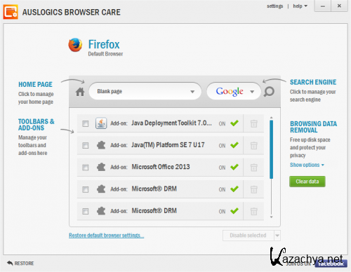   Auslogics Browser Care 1.4.0.0 + Portable-   