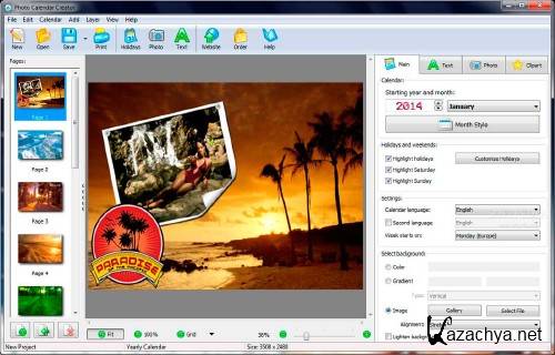 Photo Calendar Maker 5.14 + Portable- 