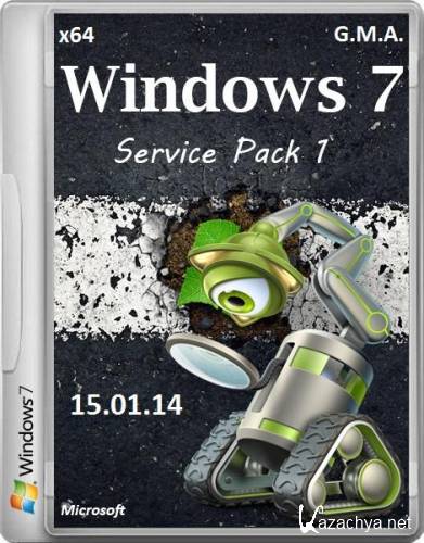 Windows 7 ultimate SP1 x64 IE11 G.M.A. 15.01.14 (2013/RUS)