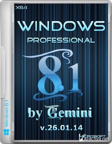 Windows 8.1 Pro by Gemini v.26.01.14 (x64/RUS/2014)