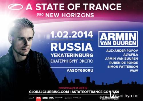 Armin van Buuren - A State Of Trance Episode 650 - Live at Yekaterinburg (2014-02-01)