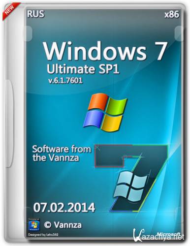 Windows 7 x86 Ultimate SP1 by Vannza (2014/RUS)