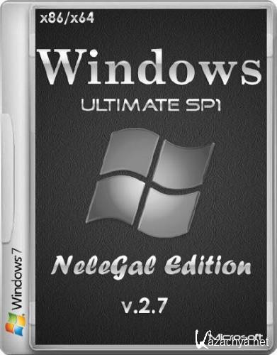 Windows 7 SP1 Ultimate NeleGal Edition v.2.7 (x86/x64/RUS/2014)