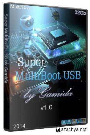 Super MultiBoot USB by Gamida 32gb v1 (x86/x64/2014/MULTI/RUS)