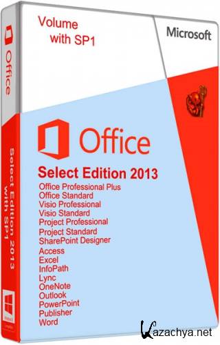 Microsoft Office Select Edition 2013 SP1 15.0.4569.1506 VL by Krokoz (2014/RUS/ENG)