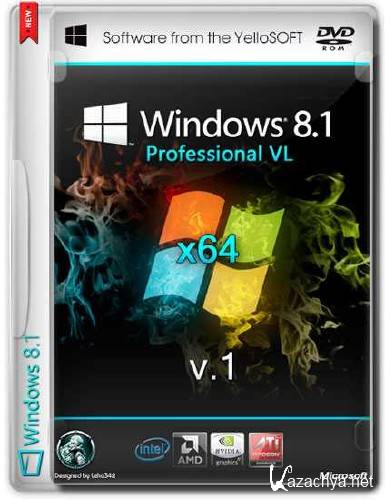 Windows 8.1 Pro VL x64 with Update v.1 by YelloSOFT (RUS/2014)