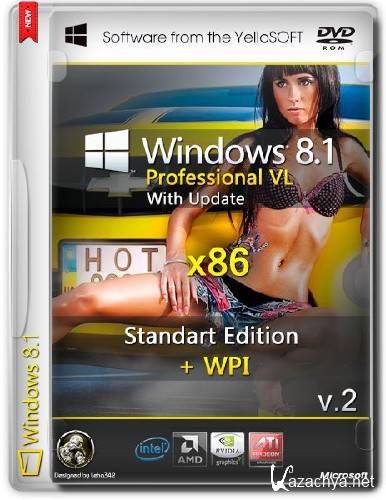 Windows 8.1 With Update Pro x86 Standart Edition v.2 + WPI by YelloSOFT