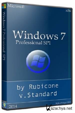 Windows 7 SP1 Professional x86 v.Standard by Rubicone (2014/RUS)