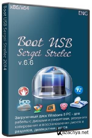 Boot USB Sergei Strelec 2014 v.6.6 (x86/x64/2014/ENG)
