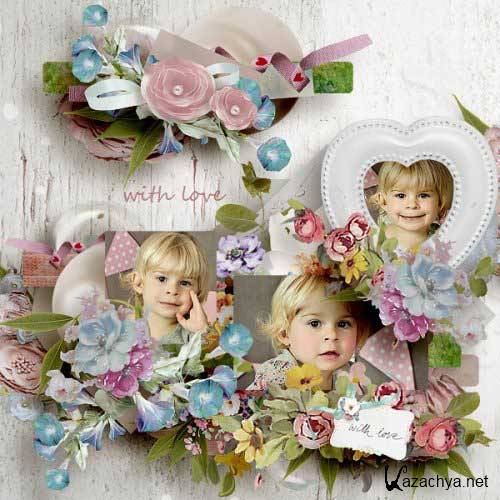 Романтический скрап-комплект - От меня для Вас с любовью Романтический скрап-комплект - От меня для Вас с любовью