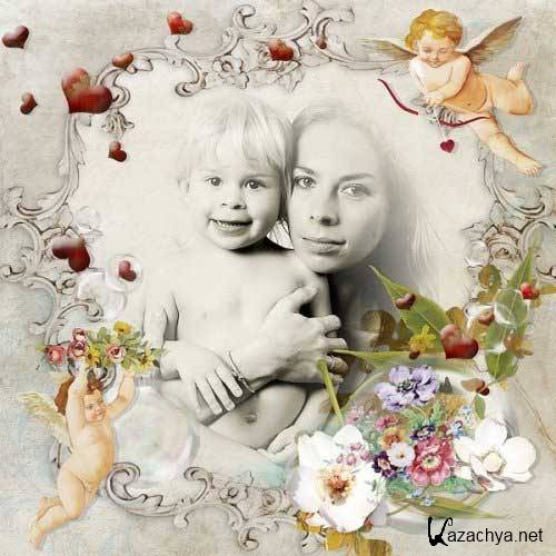 Романтический скрап-комплект - От меня для Вас с любовью Романтический скрап-комплект - От меня для Вас с любовью