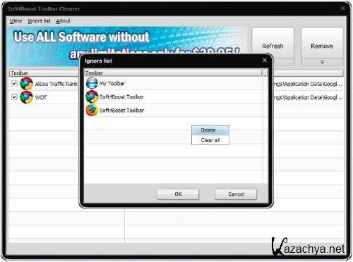 Toolbar Cleaner 3.0.1.119 -  