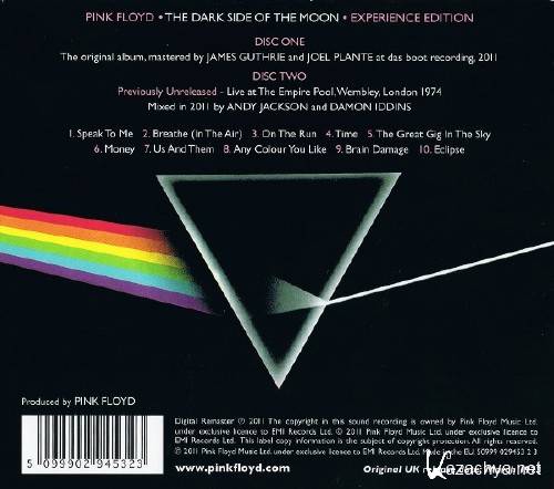 Pink Floyd - The Dark Side Of The Moon  Experience Edition (2011 Remaster)(2xCD)(FLAC)