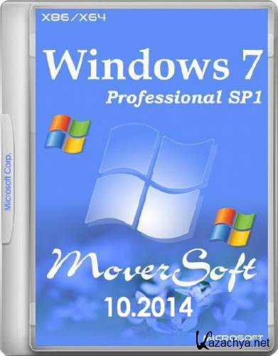 Windows 7 Pro SP1 by MoverSoft 10.2014 (x86/x64/RUS/2014)