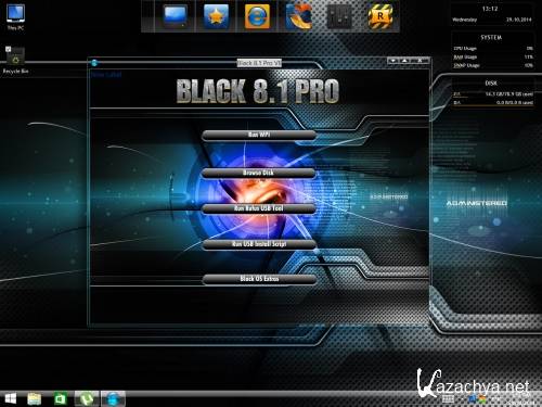 Windows 8.1 Black Pro (x64) 2014 By Kirk