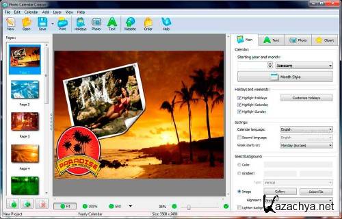 Photo Calendar Maker 5.34 + Portable- 