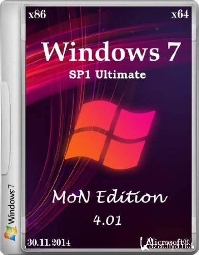 Windows 7 SP1 Ultimate MoN Edition 4.01 (x86/x64/2014/RUS)