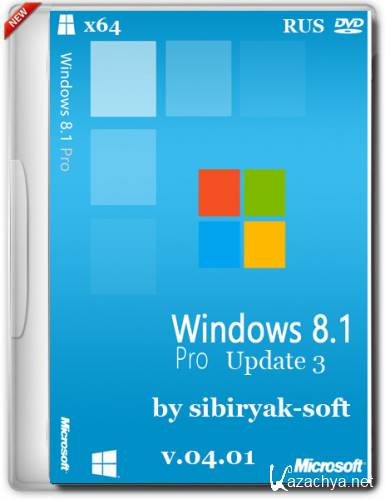 Windows 8.1 with Update 3 Professional VL by sibiryak-soft v.04.01 (64) (2015) [RUS]