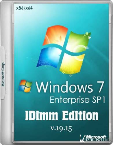 Windows 7 Enterprise SP1 IDimm Edition v.19.15 (86/x64/RUS/2015)
