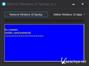 Destroy Windows 10 Spying 1.1 (x86 x64)