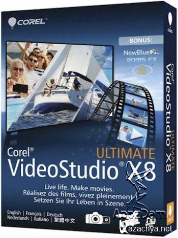 Corel VideoStudio Ultimate X8 18.5.0.23 SP2 [64 bit] + Content + Patch